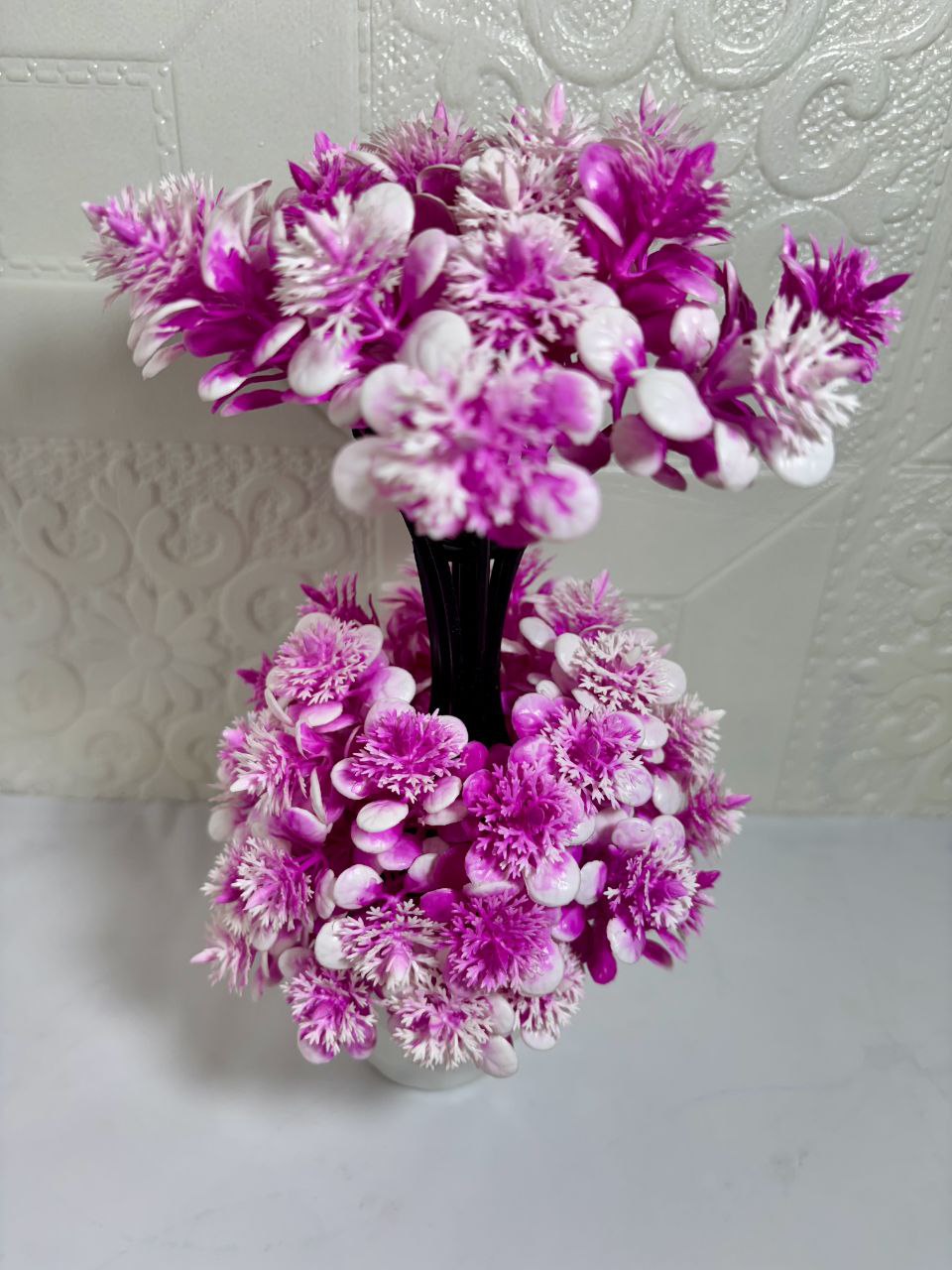 Artificial Plants with Flower Pot for Home Decoration Artificial Plant with Pot  (30 cm, Pink)