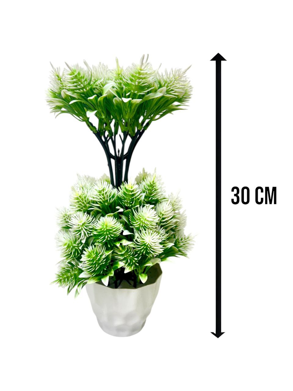 Artificial Plants with Flower Pot for Home Decoration Artificial Plant with Pot  (30 cm, Green)