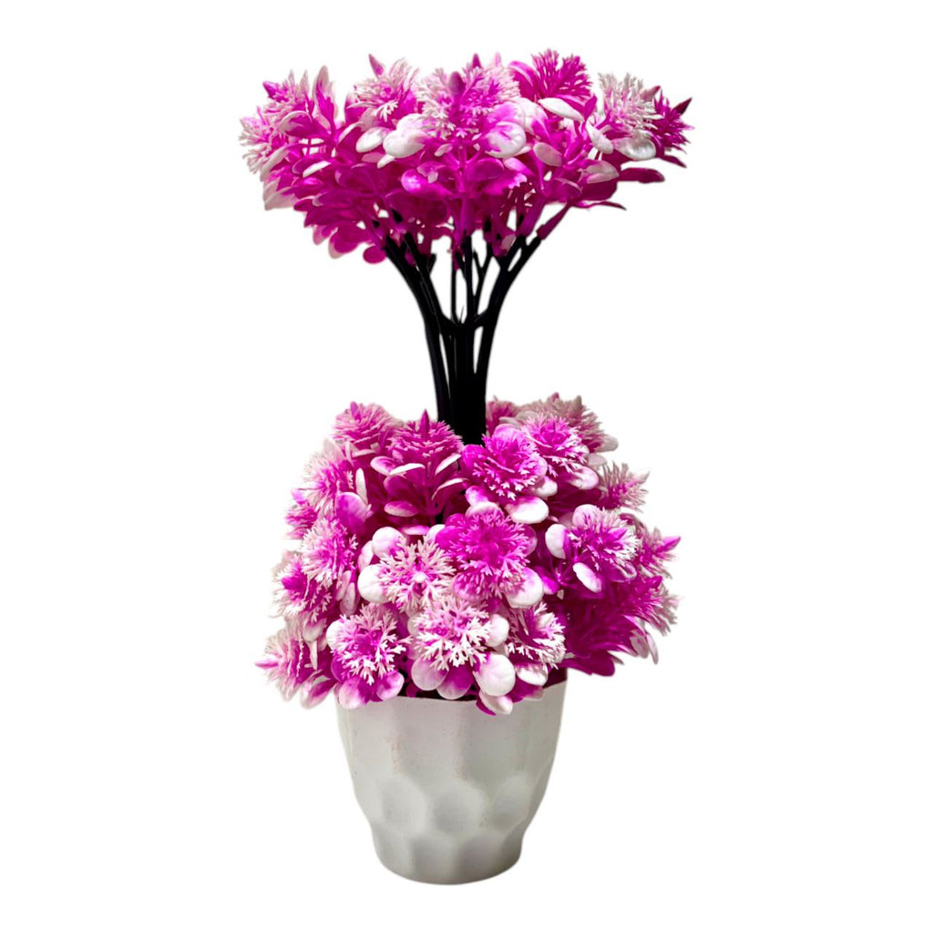 Artificial Plants with Flower Pot for Home Decoration Artificial Plant with Pot  (30 cm, Pink)