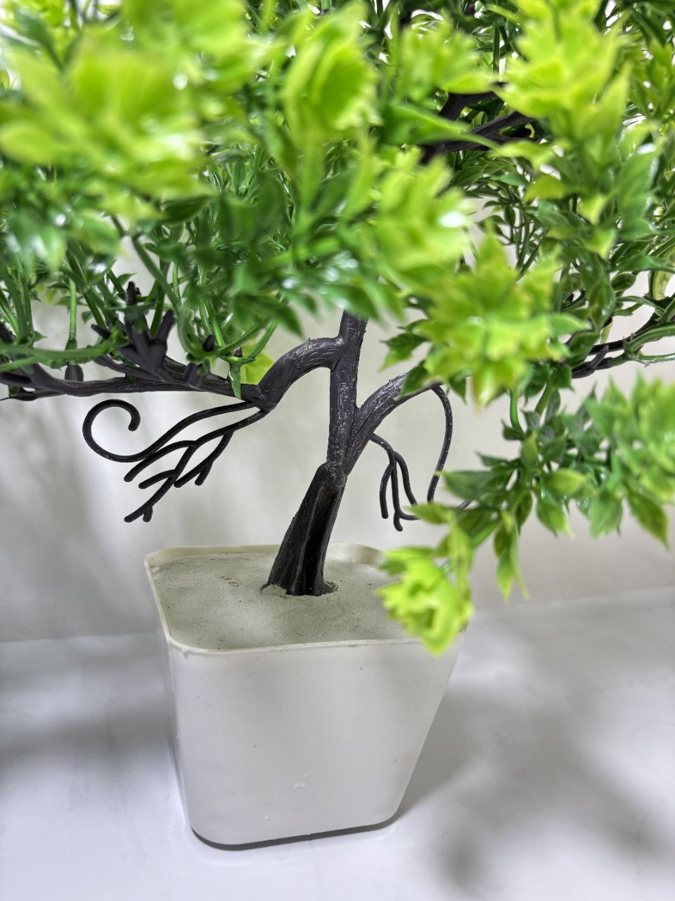 Artificial Flowering Bonsai Tree | Decorative Plant for Home, Office Bonsai Artificial Plant with Pot  (26 cm, Green)
